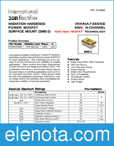 International Rectifier IRHNA7360SE datasheet