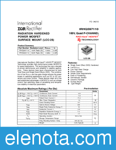 International Rectifier IRHQ597110 datasheet