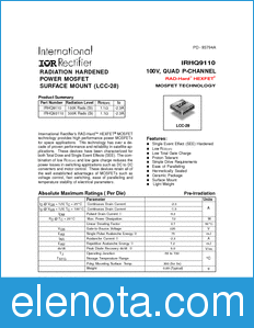 International Rectifier IRHQ9110 datasheet