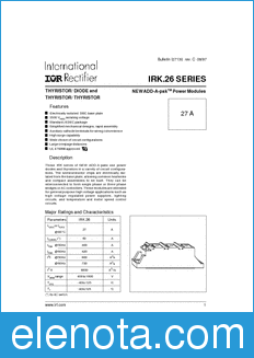 International Rectifier IRK.26 datasheet