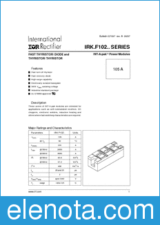 International Rectifier IRK.F102.. datasheet