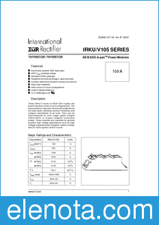 International Rectifier IRKU datasheet
