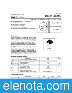 International Rectifier IRL3103D1S datasheet