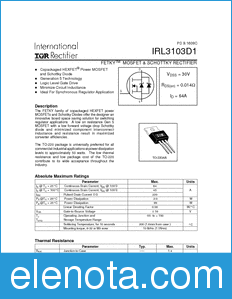 International Rectifier IRL3103D1 datasheet