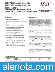 ISSI IS61VPD25636A datasheet