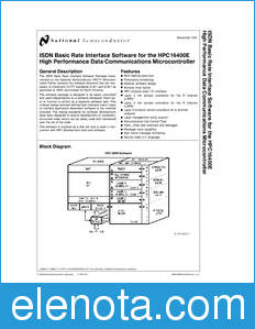 National Semiconductor ISDN datasheet