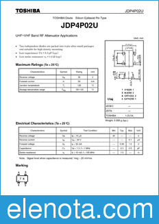 Toshiba JDP4P02U datasheet
