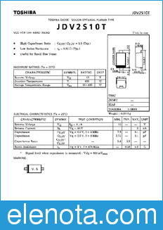 Toshiba JDV2S10T datasheet