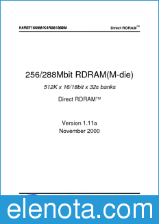 Samsung K4R571669M datasheet