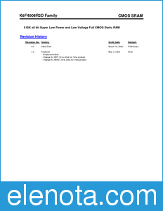 Samsung K6F4008R2D datasheet
