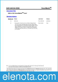 Samsung K9D1208V0A-SSB0 datasheet