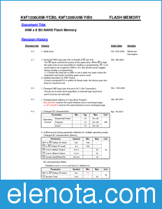 Samsung K9F1208U0M datasheet