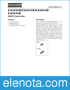 Fairchild KA3845 datasheet