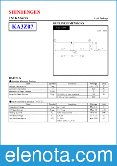 Shindengen KA3Z07 datasheet