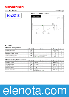 Shindengen KA3Z18 datasheet