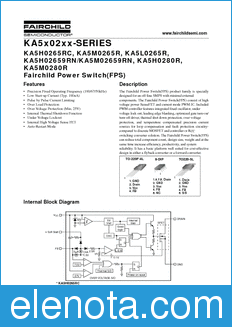 Fairchild KA5H0280R datasheet