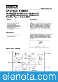 Fairchild KA5H0365R datasheet
