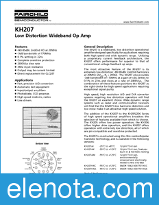 Fairchild KH207 datasheet