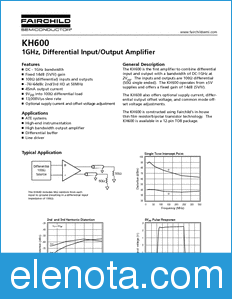 Fairchild KH600 datasheet
