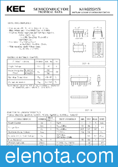KEC KIA6225P/S datasheet