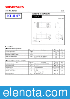 Shindengen KL3L07 datasheet