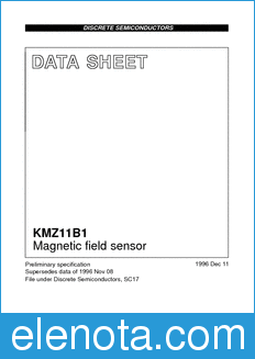 Philips KMZ11B1 datasheet