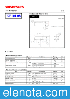 Shindengen KP10L08 datasheet