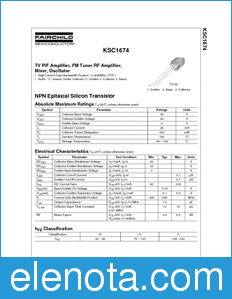 Fairchild KSC1674 datasheet