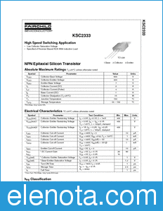 Fairchild KSC2333 datasheet