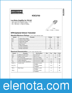 Fairchild KSC2753 datasheet