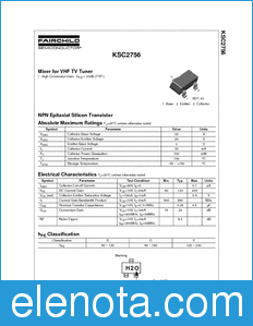 Fairchild KSC2756 datasheet
