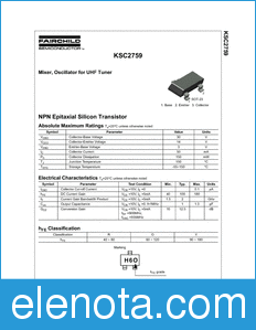 Fairchild KSC2759 datasheet