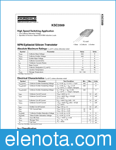 Fairchild KSC3569 datasheet