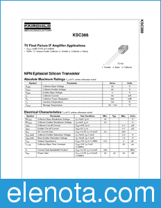 Fairchild KSC388 datasheet