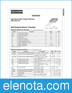 Fairchild KSC5054 datasheet