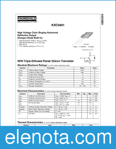 Fairchild KSC5801 datasheet