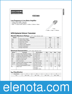 Fairchild KSC900 datasheet
