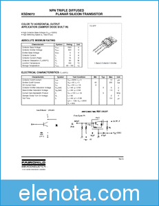 Fairchild Semiconductor KSD5072 datasheet