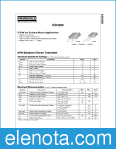 Fairchild KSH200 datasheet