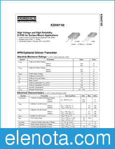 Fairchild KSH50 datasheet