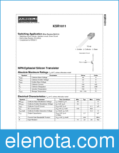 Fairchild KSR1011 datasheet