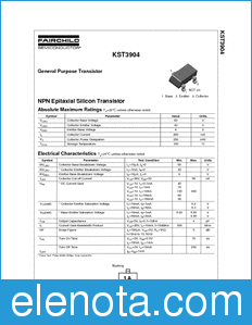 Fairchild KST3904 datasheet