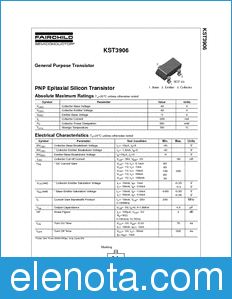 Fairchild KST3906 datasheet