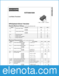 Fairchild KST5089 datasheet