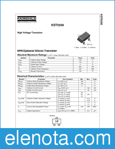 Fairchild KST5550 datasheet