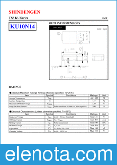 Shindengen KU10N14 datasheet