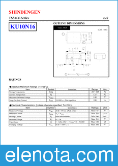 Shindengen KU10N16 datasheet
