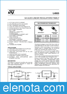 STMicroelectronics L4955 datasheet