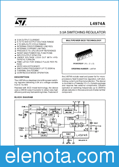 STMicroelectronics L4974A datasheet