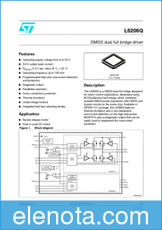 STMicroelectronics L6206Q datasheet